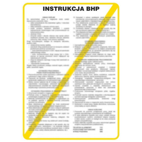 INSTRUKCJA BHP